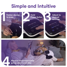 Load image into Gallery viewer, Joint Relief Knee Massager with Infrared Heat, Red Light & Vibration Massage Therapy (WHITE)