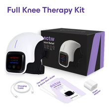 Load image into Gallery viewer, Joint Relief Knee Massager with Infrared Heat, Red Light & Vibration Massage Therapy (WHITE)